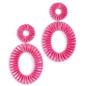 BaubleBar KIERA RAFFIA Key Statement Earrings